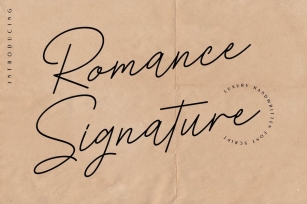 Romance Signature - Beauty Signature Font Font Download