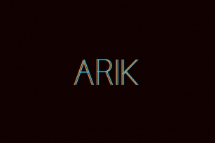 Arik Font Download