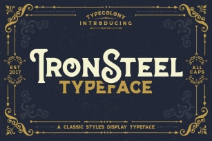 Iron Steel Font Download