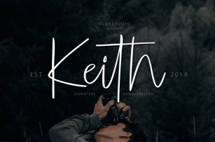 KEITH - Handlettering script Font Download