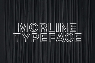 Morline Unique Outline Typeface Font Download