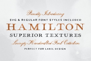Hamilton SVG Font Collection Font Download