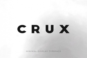 CRUX - Minimal Display / Headline / Logo Typeface Font Download