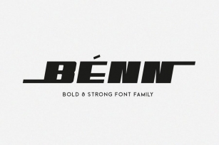Benn - Bold and Strong Font Family Font Download