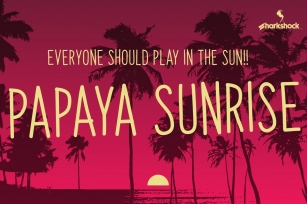 Papaya Sunrise Font Download