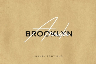 Arcadia & Brooklyn Duo - Handmade Luxury Font Duo Font Download