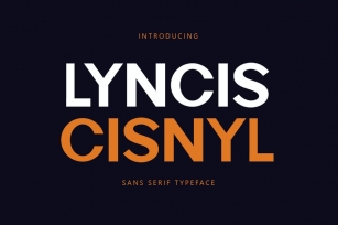Lynsic Cisnyl - Sans Serif Font YR Font Download