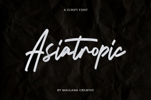 Asiatropic Script Font Download