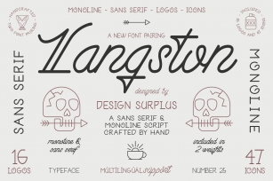 Langston Script + Sans Serif Font Download
