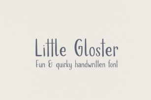 Little Gloster Font Download