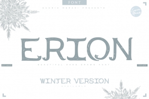 4in1 ERION FONT - Christmas Winter Version Font Download