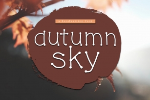 Autumn Sky - A Handwritten Font Font Download
