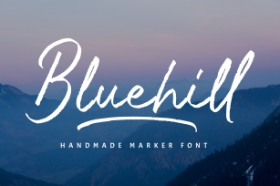 Bluehill - Marker Font Font Download