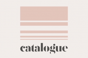 Catalogue - A Minimal Typeface Font Download