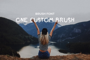 One Custom Brush Font Download