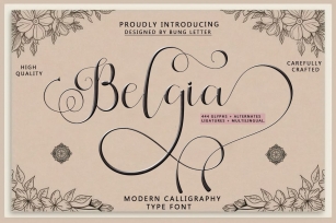 Belgia -Modern Calligraphy Font Download