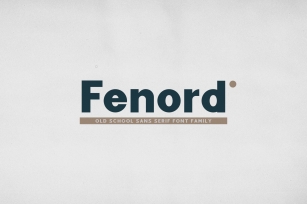 Fenord - Old School Sans Serif Font Download
