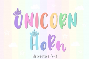 Unicorn Horn Font Font Download