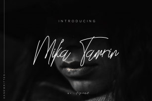 Mika Tamrin Font Signature Font Download