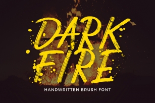 Dark Fire Brush Font Font Download