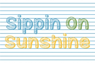Sippin On Sunshine Font Download