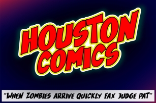 Houston Comics Font Download