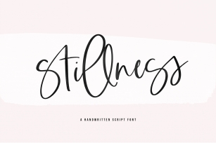 Stillness - A Handwritten Script Font Font Download