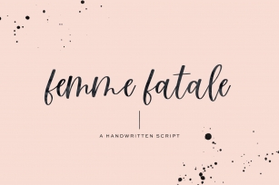 Femme Fatale Modern Calligraphy Font Font Download