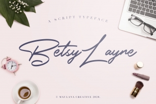 Betsy Layne - Handwritten Signature Handmade Font Font Download