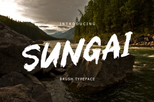 Sungai Brush Typeface Font Download