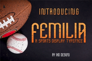 Femilia - Modern Serif Sports Font Typeface Font Download