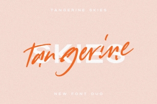 Tangerine Skies Font Duo Font Download