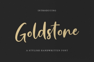 Goldstone - Stylish Handwritten Font Font Download