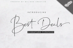 Best Deals | Signature Typeface Font Download
