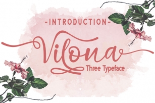 Vilona |Three Typeface Font Download