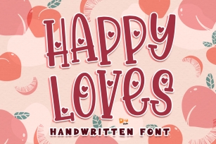 Happy Loves - Lovely Handwritten Font Font Download