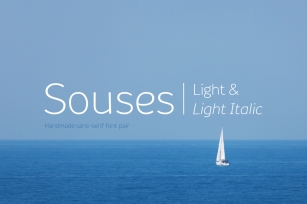 Souses u2014 Light & Light Italic Font Download