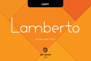 Lamberto Light - Monoline Font Font Download