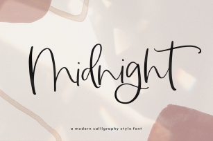 Midnight - Handwritten Script Font Font Download