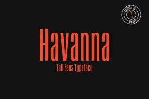 Havanna - Tall sans typeface with 3 weights Font Download