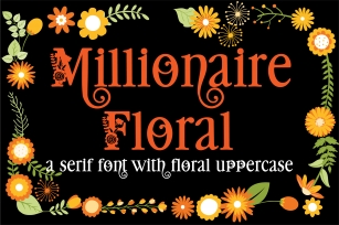 PN Millionaire Floral Font Download