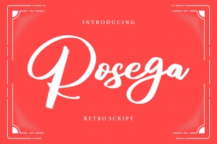 Rosega | Retro Script Font Font Download