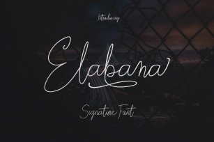 Elabama - Signature Font Font Download