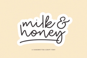 Milk and Honey Font Download
