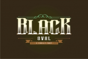 BLACK OVAL Font Download