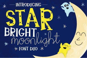 Star Bright Moon Light Font Duo Font Download