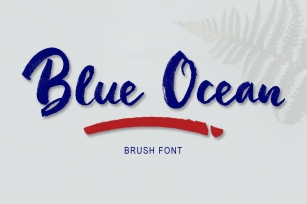 Blue Ocean Brush Font Download
