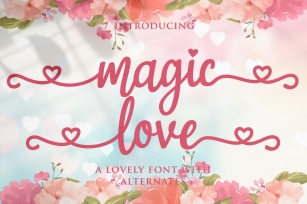 magic love -lwedding font Font Download