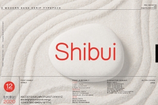 Shibui - Sans Serif font Family Font Download