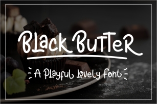 Black Butter -  A Playful Lovely Font Font Download